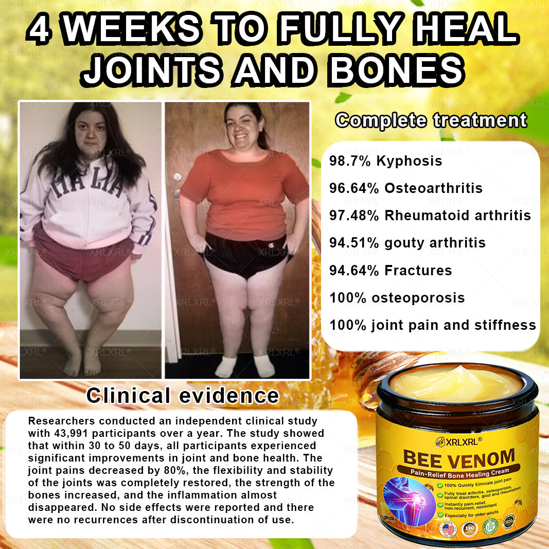 XRLXRL® Bee Venom Pain-Relief Bone Healing Cream🏃‍♀️🏃‍♀️(Specially for older adults)