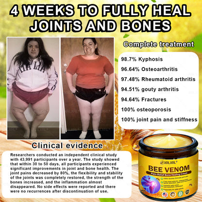XRLXRL® Bee Venom Pain-Relief Bone Healing Cream🏃‍♀️🏃‍♀️(Specially for older adults)