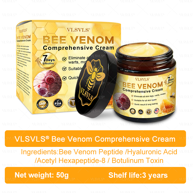 Made and Shipped from USA  🎉🎉𝑽𝑳𝑺𝑽𝑳𝑺® Bee Venom Comprehensive Cream  LAST DAY 80% OFF(Sagging Skin, Fine Lines, Loss of Firmness, Flat Bust, Drooping Hips, and More)